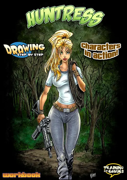 BONUS - Drawing Step by Step - Characters in action - Huntress