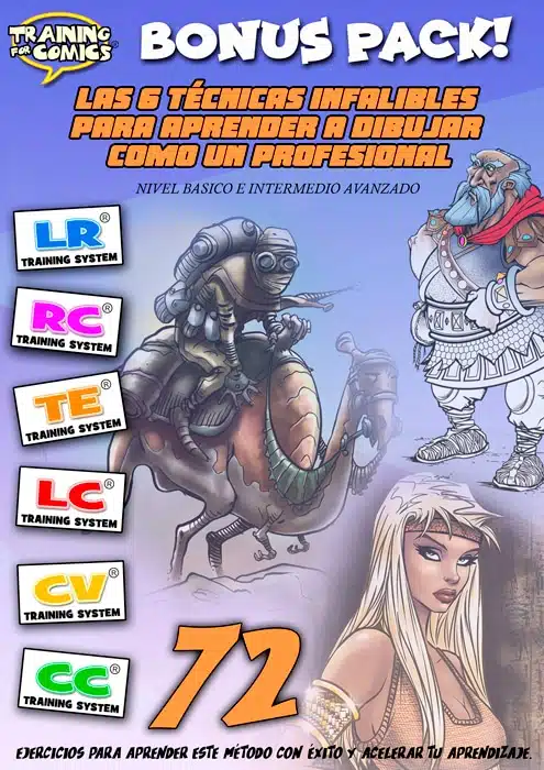 Las 6 técnicas para aprende a dibujar como un profesional + Workbook extendido - 72 super ejercicios para aplicar!